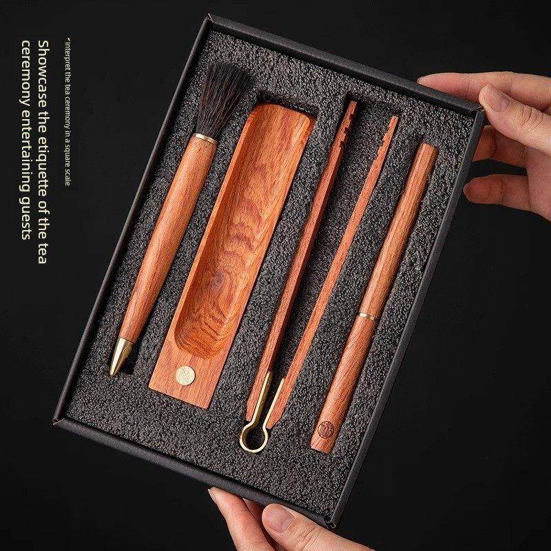 高端乌木花梨木实木茶具配件茶夹茶刀茶壶笔茶道用品铜木套,餐饮具,茶道/零配,淘宝优惠券,粉丝福利购,淘宝优惠卷