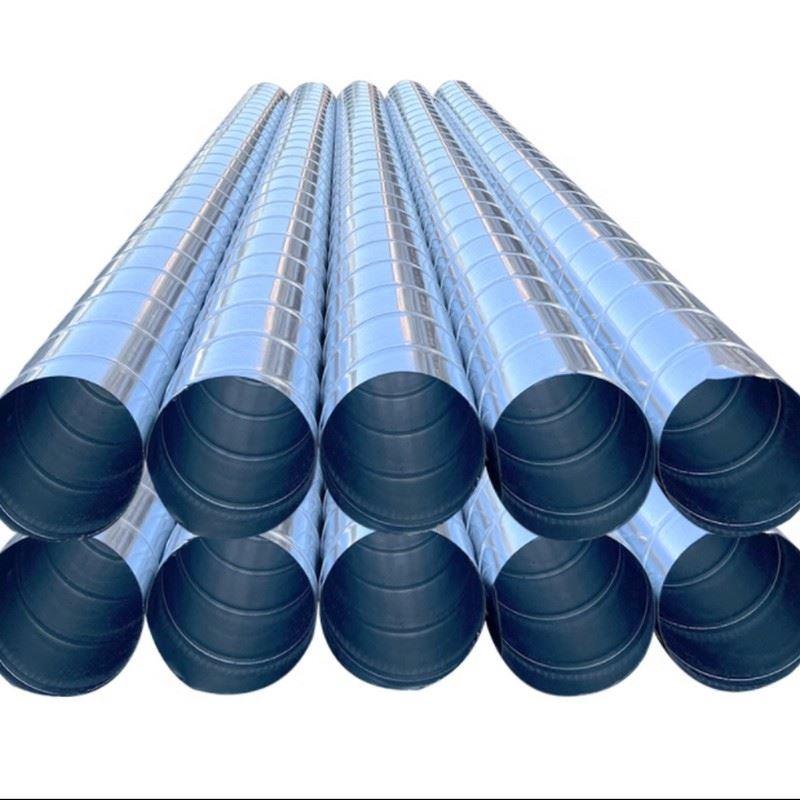 镀锌螺旋风管304不锈钢焊接风管白铁皮除尘空调排气排烟通风管道