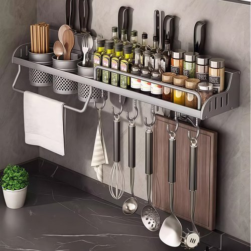 德国品质免打孔厨房置物架调料架