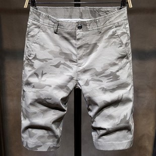 短裤 5分中裤 韩版 纯棉薄款 男 潮流百搭休闲五分2020年夏季 迷彩男士