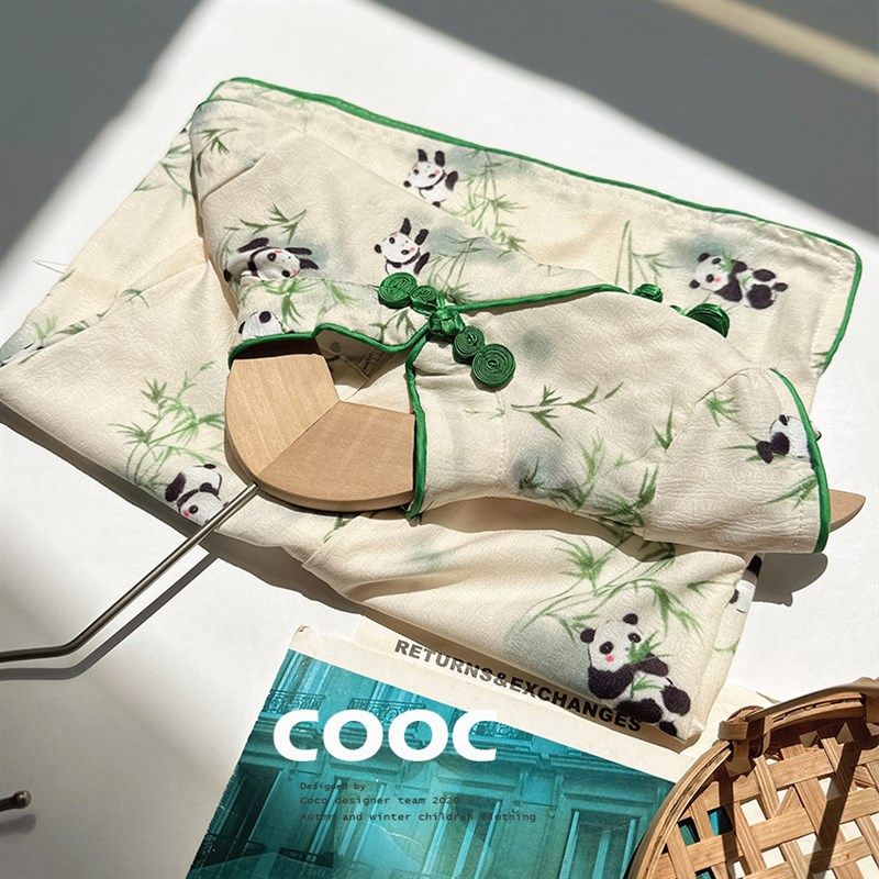 2025夏季新款女童旗袍小女孩洋气中国风清新古风连衣裙女宝宝