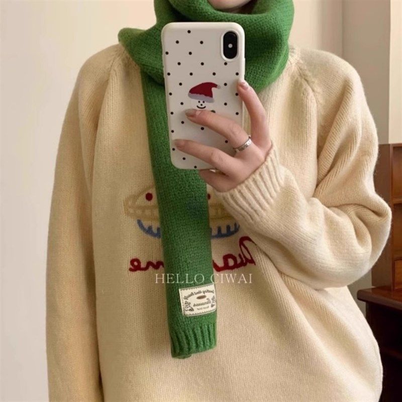 此外 可爱蛋糕图案针织毛衣女韩版圆领套头宽松针织衫上衣学院风,女装/女士精品,毛衣,淘宝优惠券,粉丝福利购,淘宝优惠卷