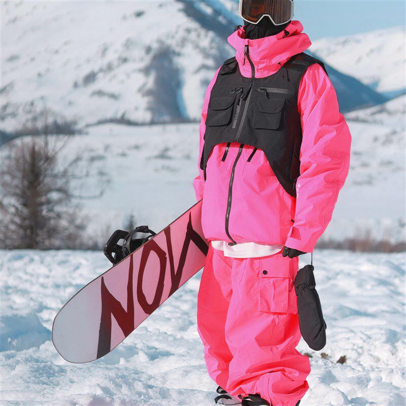 雪否 全压胶单板黑色双板滑雪服马甲保暖男女款户外运动工装夹棉,户外/登山/野营/旅行用品,滑雪衣,淘宝优惠券,粉丝福利购,淘宝优惠卷