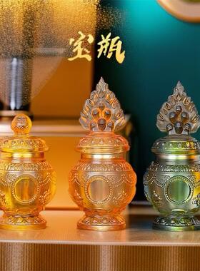 采购产品釉面宝瓶，器物，饰品，七宝，如意宝，八吉祥财神，地藏