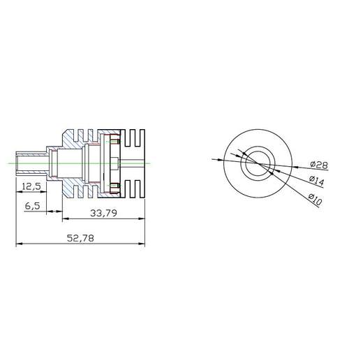 LED点光源同轴显微镜CCD工业相机 机器视觉检测光源接口8/9/10mm