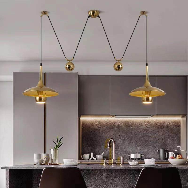 餐厅灯现代简约创意飞碟北欧铁艺设计师橱窗吧台客厅轻奢卧室吊灯,家装灯饰光源,餐厅吊灯,淘宝优惠券,粉丝福利购,淘宝优惠卷