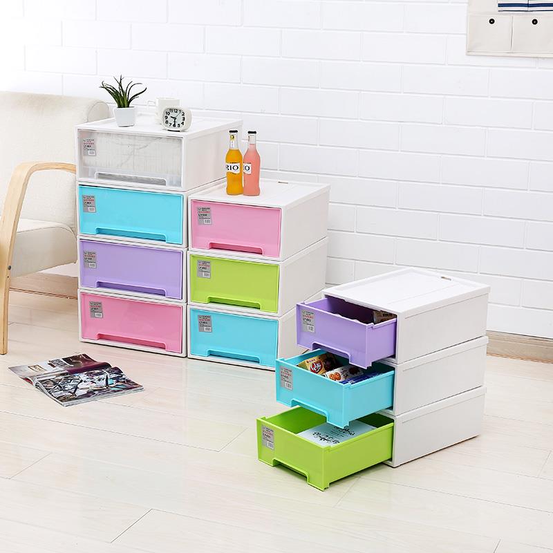 收纳箱塑胶抽屉式衣服整理箱衣柜衣物收纳盒自由组合收纳箱特大号