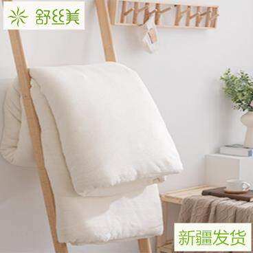 新疆棉花被子网纱被磨被长绒棉花被胎棉芯褥子垫被棉絮加厚包邮