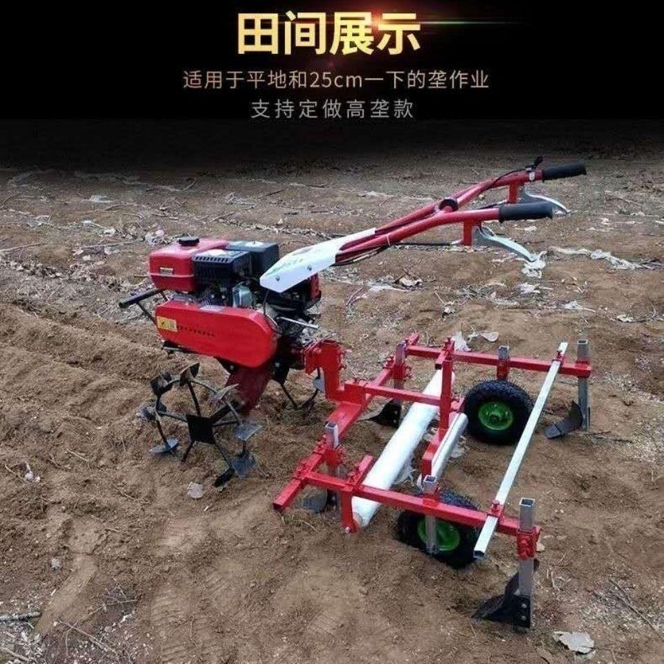 微耕机配套农机具 地膜覆盖机 铺膜机 覆膜机盖地膜机地膜铺工厂