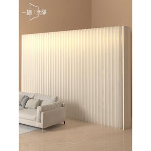 屏风隔断办公室美容院隔断假墙卧室客厅可伸缩简易自装发光常规墙