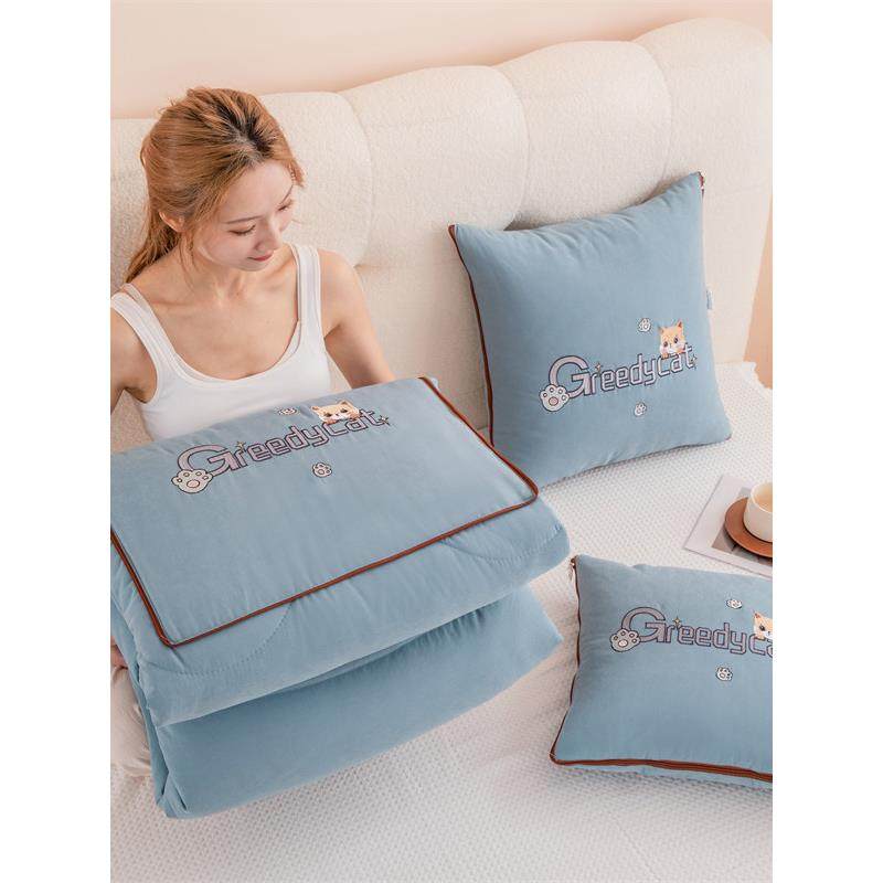 高档抱枕车用被子两用四季枕头被沙发午睡靠枕车载靠垫毯子二合一