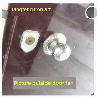 鼎峰铁艺庭院大门齿条自动回弹锁农村大门配件双开大门锁