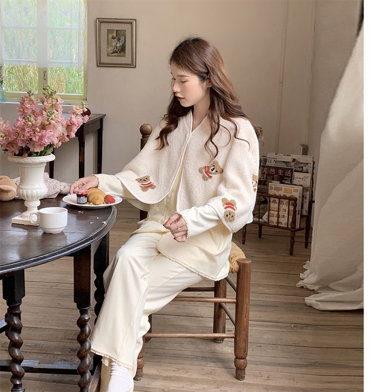 孕妇披肩护肩斗篷外套产妇产后喂奶哺乳期睡觉加厚坎肩围巾两用