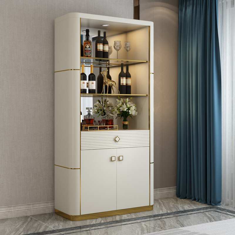 轻奢酒柜靠墙定制酒橱餐厅储物柜意式客厅K后现代隔断间厅柜餐边