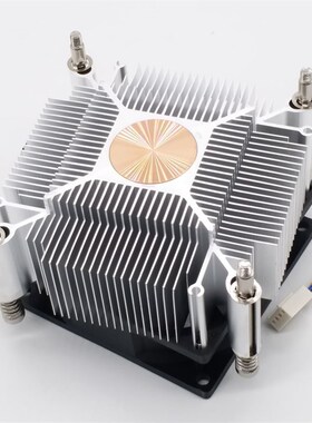 铜芯CPU散热器1366 2011双路服务器主板 X99 X79 X299CPU风扇静音