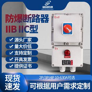 防爆断路器10A16A20A32a40A63A100A防爆配电箱380V2p3P4P漏电开