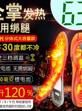 发热鞋垫充电可行走冬季户外12小时加热保暖暖脚宝宝自带调温男女