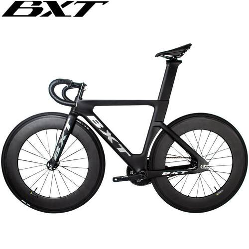 BXT碳纤维死飞自行车可倒骑专业单车无刹车固定齿轮公路场地整车