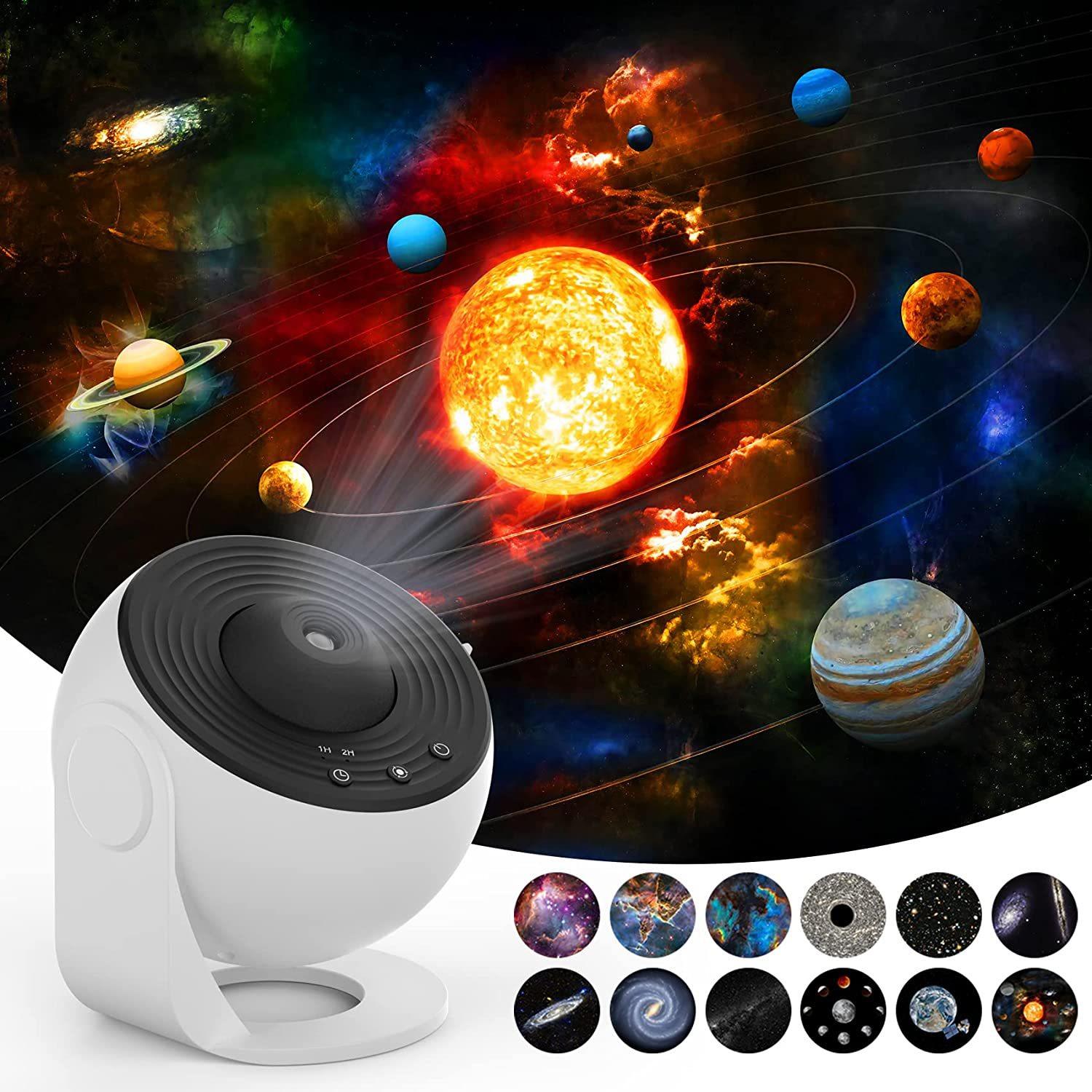 中山灯具厂直销跨境新款地球仪银河投影灯高清满天星卧室星空灯