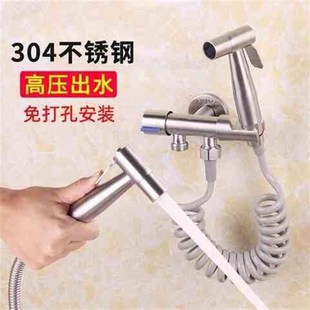 水龙q头厕所卫生间冲洗抢高压增压喷头水枪妇洗 马桶伴侣喷枪套装
