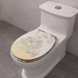 通用坐便盖实心U型V型O型定做图案 透明加厚树脂马j桶盖家用老式