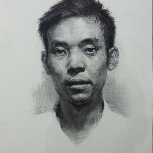 手绘素描定制画像真m人照片精微人物代画头像肖像画素描礼物线稿
