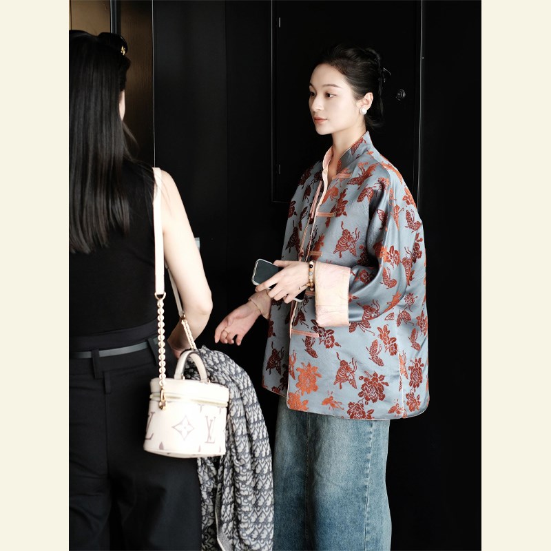 新中式国风短外套女秋冬高级感唐装年轻款I汉服上衣小个子2024新