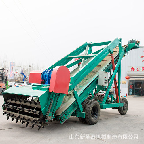 自动行走青储取料机牛场设备高空作业青储窖发酵取料机工作视频