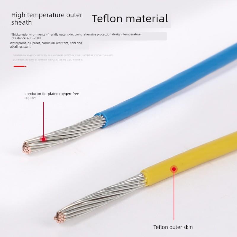 国家标准镀锡/镀银铁氟龙耐高温电线地板敏感线圈电线Af200/0.5/1