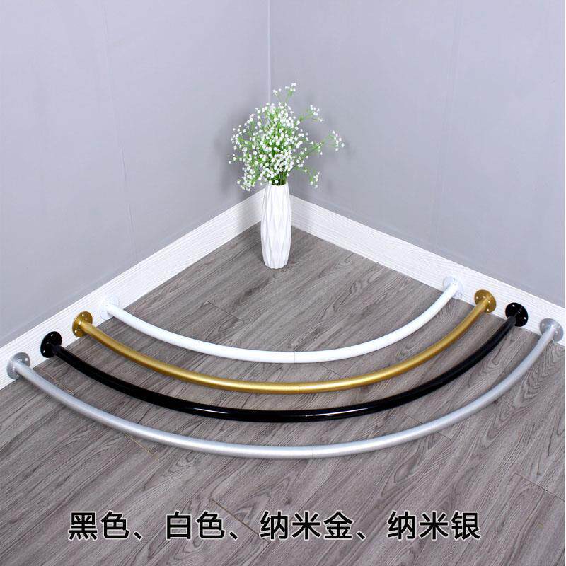 服装店墙角试衣间架子更衣室金色杆子女装店试衣帘换衣帘C型