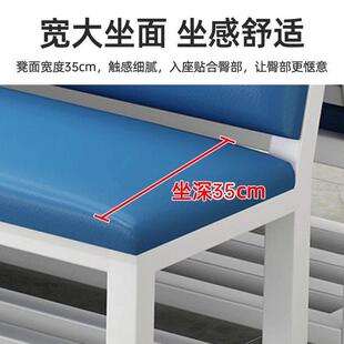 长条椅子医院诊所专用输液椅理髲店等候椅长条凳带靠背排椅三人位