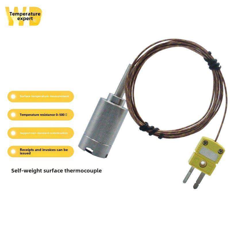k型耐高温热电偶自重表面热电偶不锈钢测温探头表面温度传感器