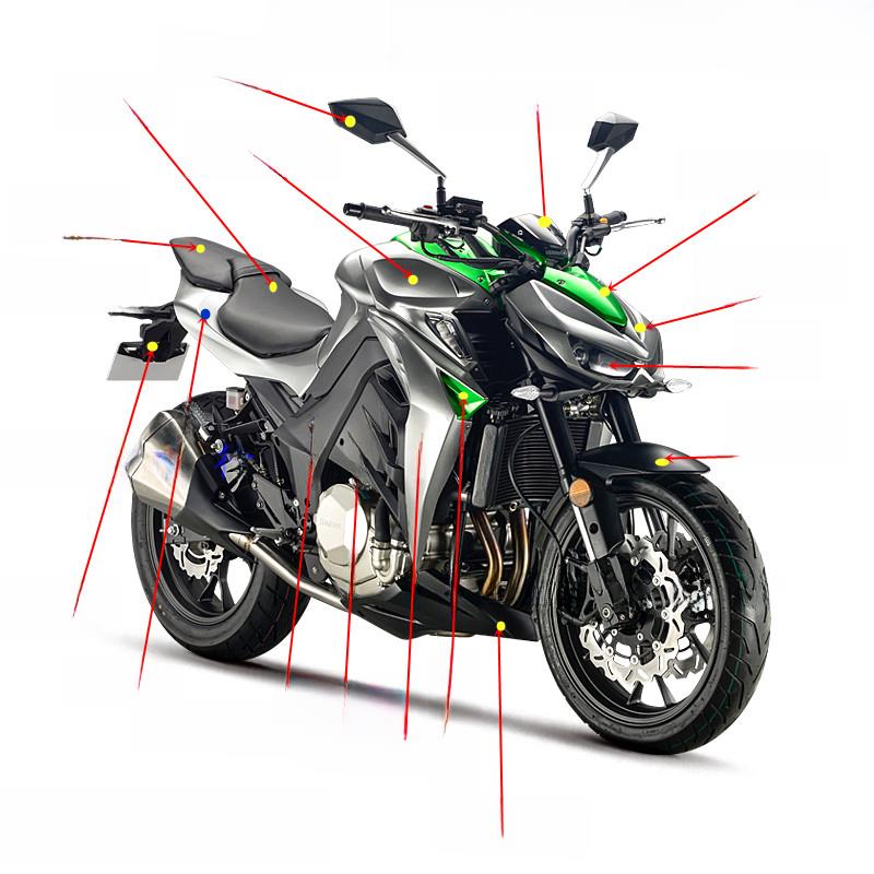 佳悦N19摩托车跑车外壳宝雕巨蟒幻影Z1000J400-10国威汽车外壳配