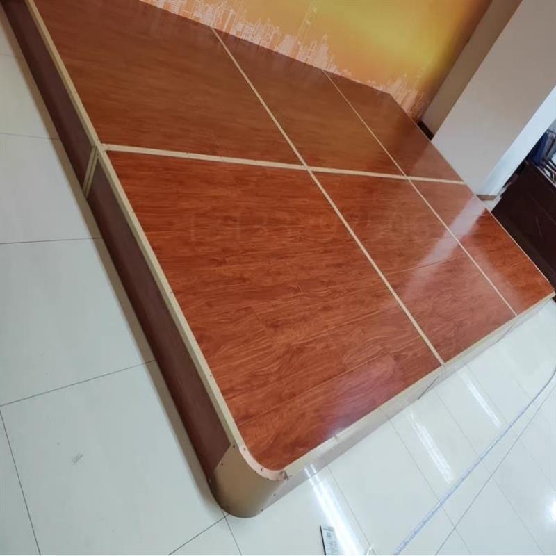 小舞台半圆室内口才班教室弧形站台地台小讲台教学演讲台实木圆角