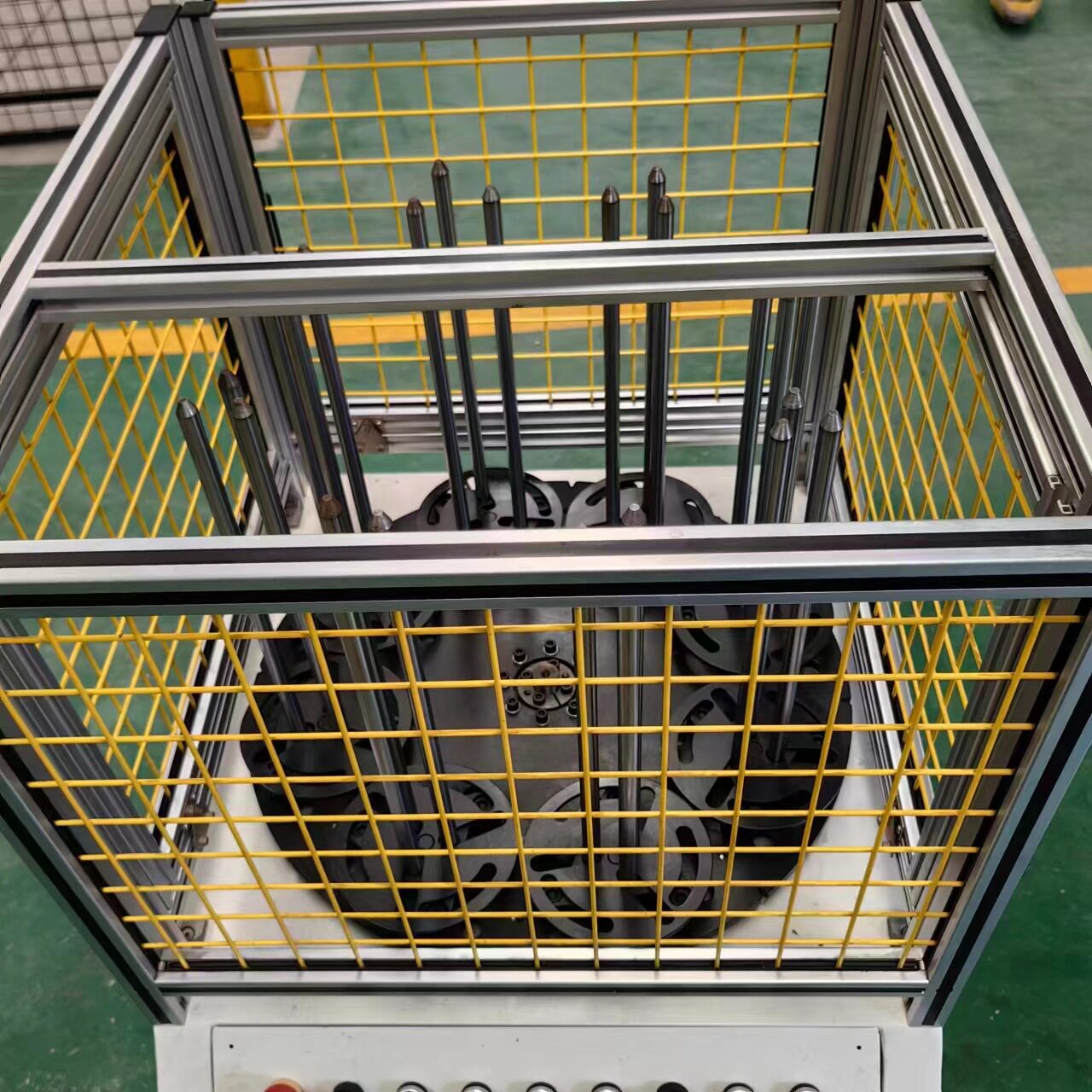 工业机器人旋转料仓方形旋转料仓六工位旋转料仓桁架机械手料仓