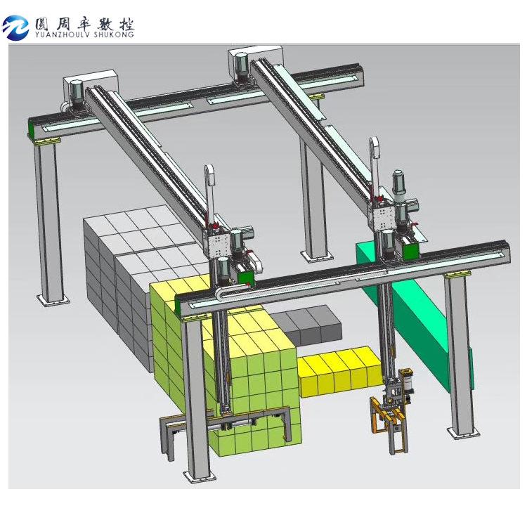 袋装全自动码垛机双通道搬运码垛数控系统桁架系统