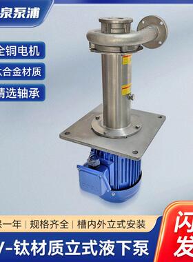 1.5KW钛合金液下泵槽外立式TA2液下泵AEVF东元TECO水泵