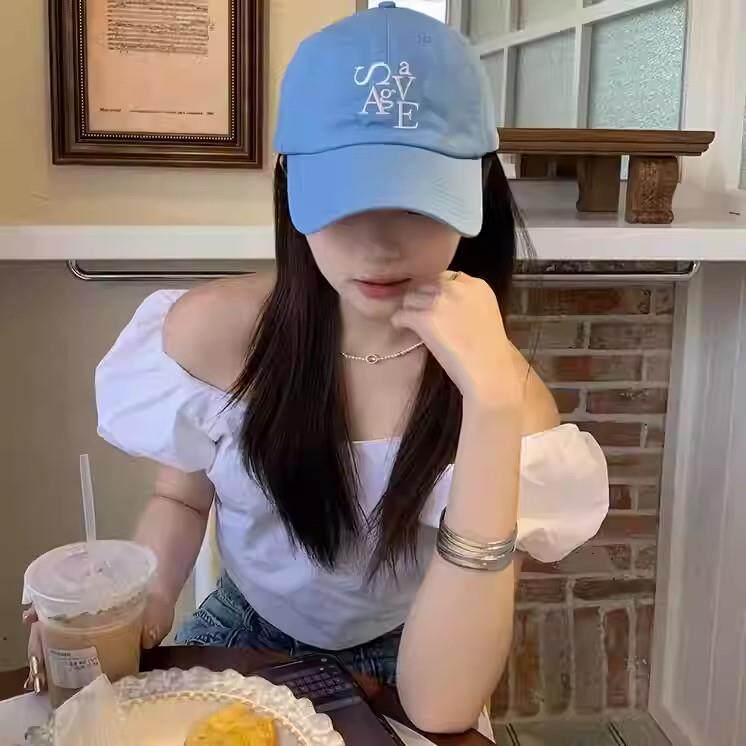 棒球帽假发一体女长发韩版百搭显脸小鸭舌帽大头围遮阳防晒光头