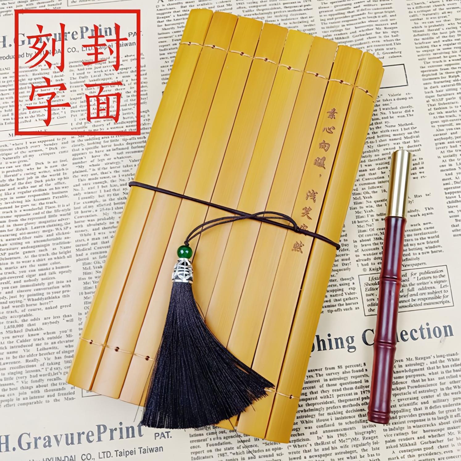 竹简活页本tn手帐本手工牛皮纸笔记本可爱大学生小清新旅行日记本