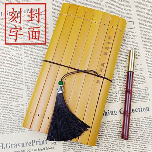 竹简活页本tn手帐本手工牛皮纸笔记本可爱大学生小清新旅行日记本