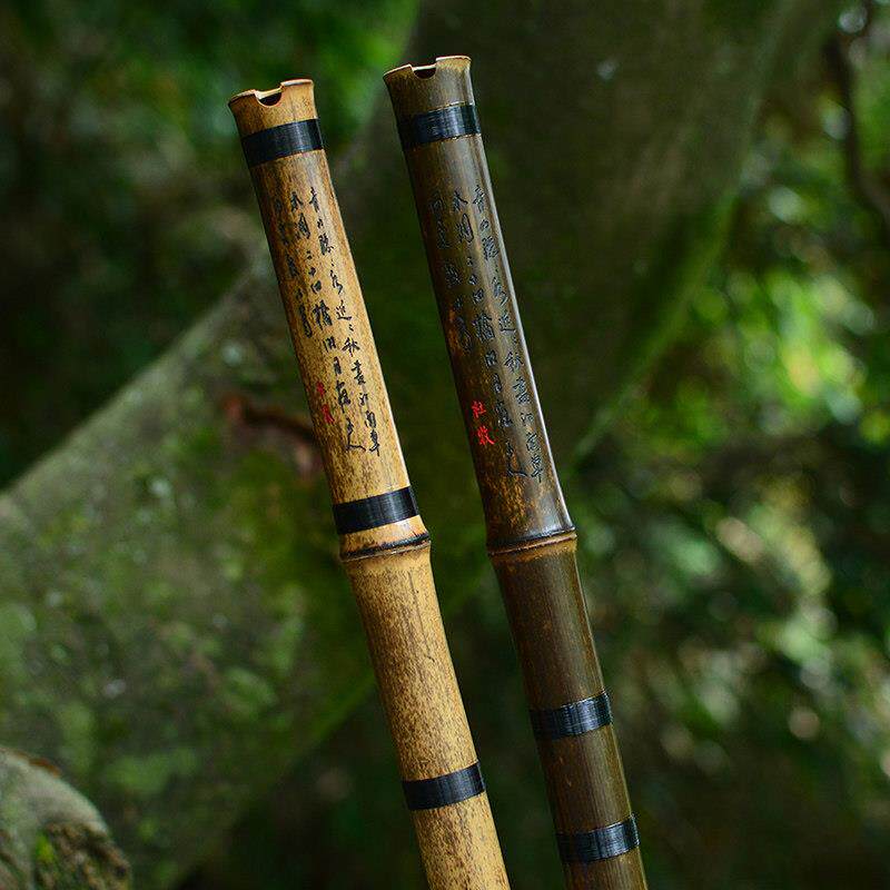 湛文兵限量手工紫竹洞箫 八孔整节老竹箫民族吹奏乐器订制款