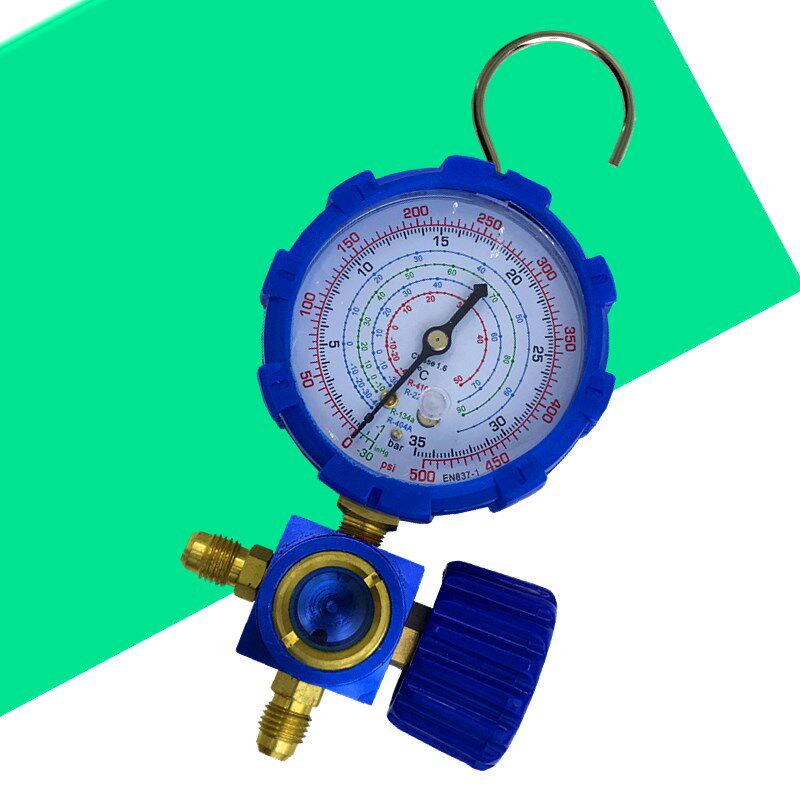 汽车空调加氟工具R22/Ru410a加氟表压力表冷媒雪种加氟充制冷剂表