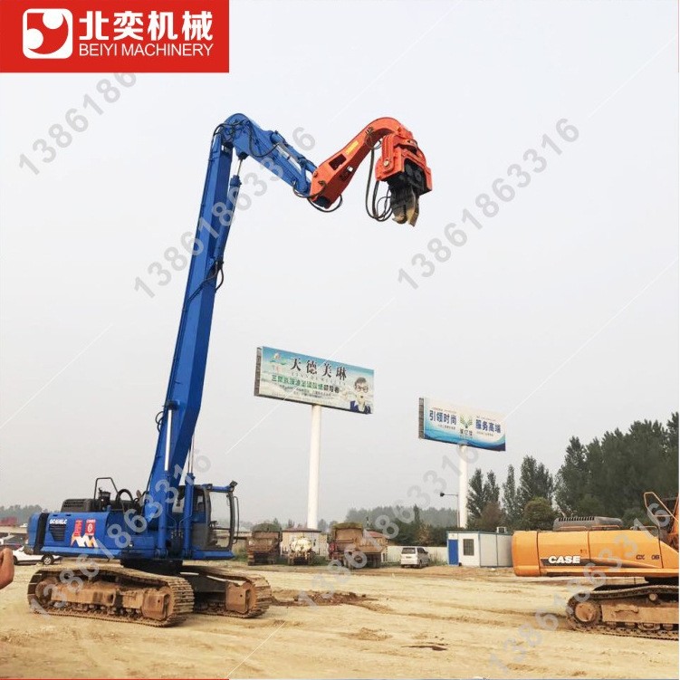 振动打桩机 机械手打拔拉森钢板桩 水陆挖机改装液压打桩锤,五金/工具,工程钻机,淘宝优惠券,粉丝福利购,淘宝优惠卷