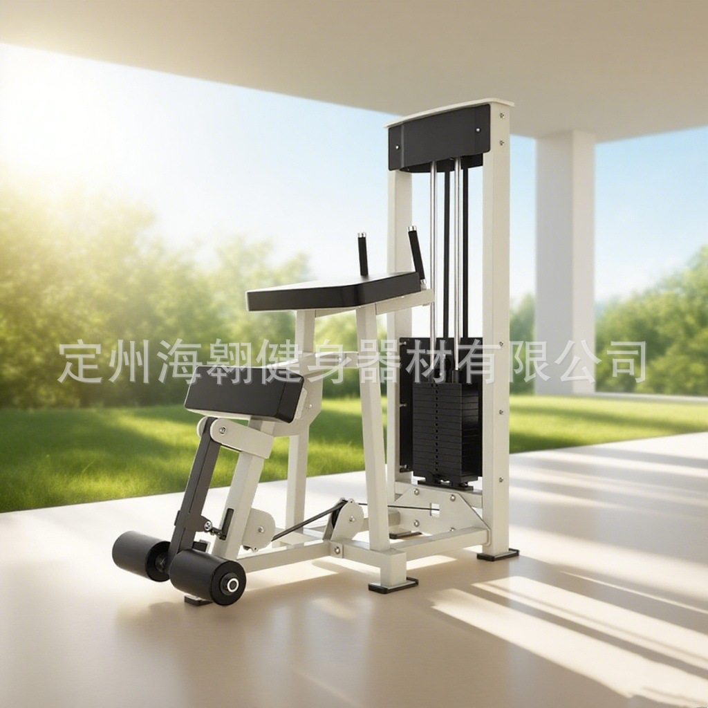 Commercial Pin Loaded Standing Leg Curl Glute Machine