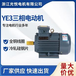 3KW 國標 100L2 低噪音大功率馬達三相異步電動機 廠家直銷 YE3