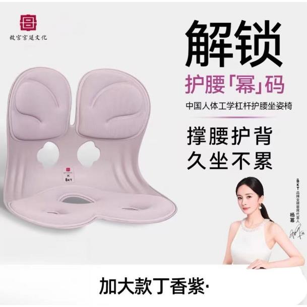 BKT护腰坐垫久坐神器靠背人体工学坐姿椅腰托办公室腰部支撑靠垫