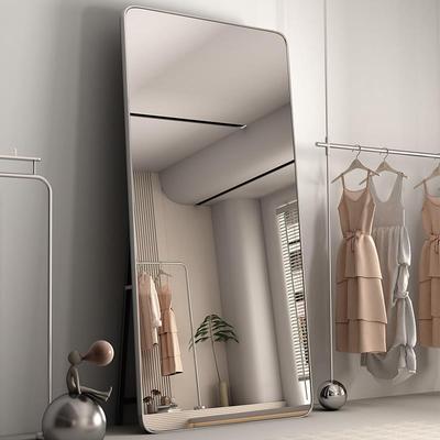 圆角方形服装店试衣镜显瘦全身穿衣镜美颜简约落地镜家用专用镜子