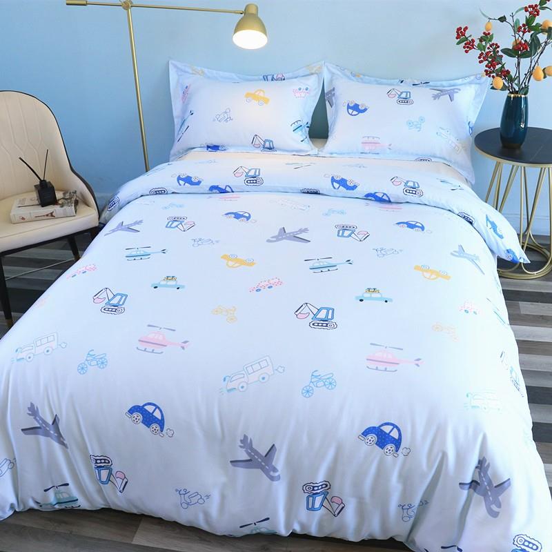 60支儿童天丝被套单件120x150x200cm夏季丝滑凉感莱赛尔卡通被罩