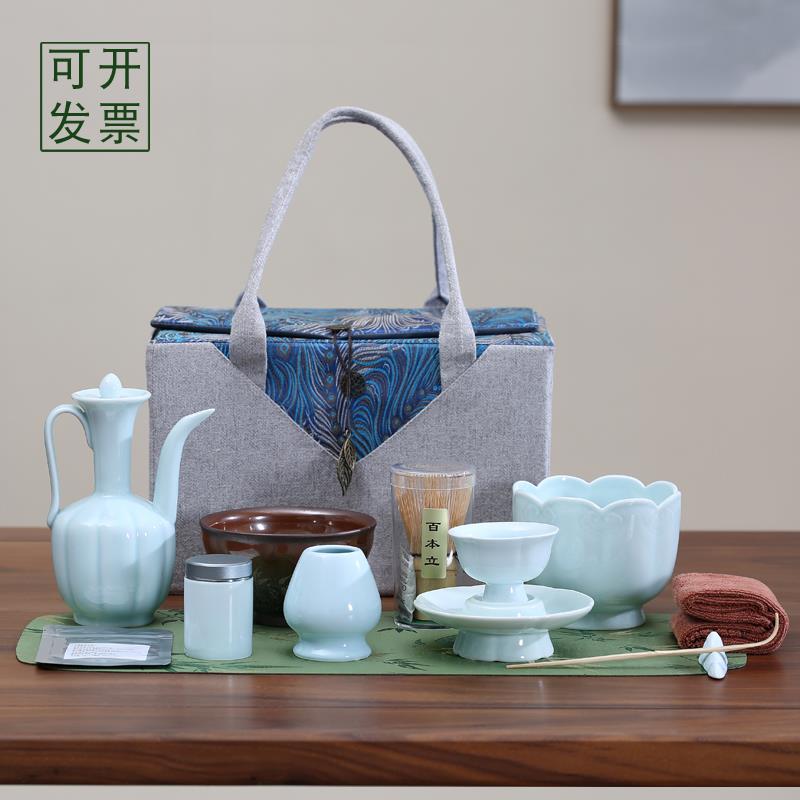 宋代点茶工具全套梦华录茶筅兔毫乌金建盏茶碗抹茶茶百戏茶具套组