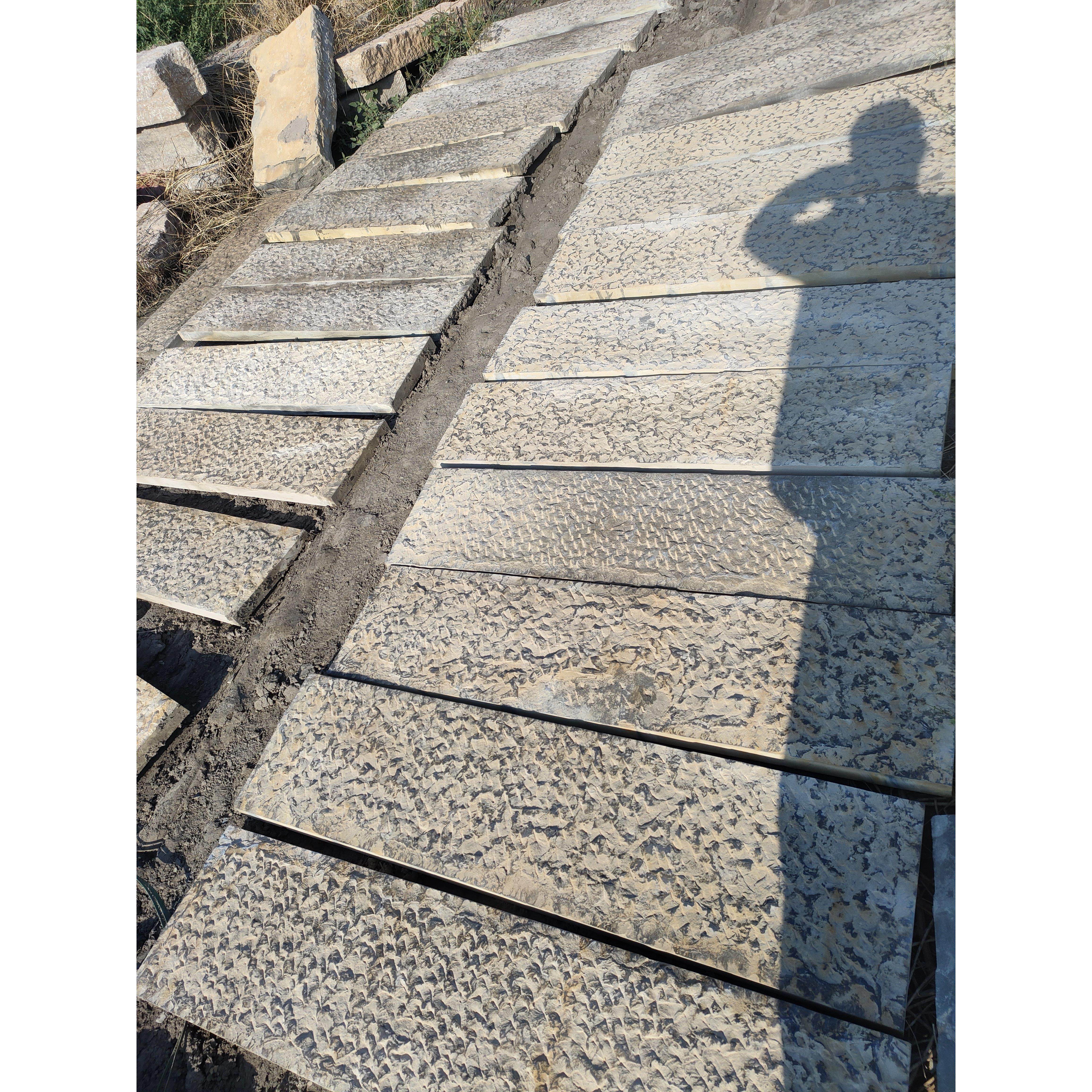 老石板铺路仿古青石板旧石板老旧石板台阶石踏步石
